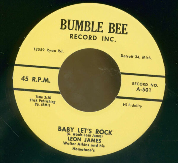 Leon James - Rhythm Rockers - Baby Let's Rock - Thinkin' About You (7inch