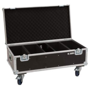 ROADINGER Flightcase 4x Audience Blinder 2x100W mit Rollen