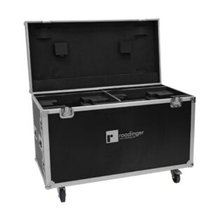 ROADINGER Flightcase 2x DMH-640 mit Rollen