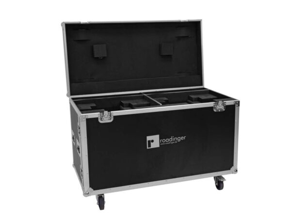 ROADINGER Flightcase 2x DMH-640 mit Rollen