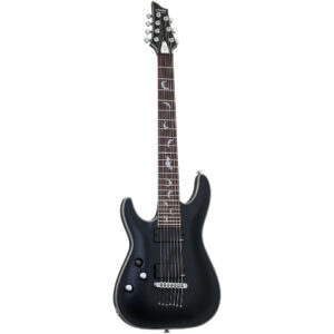 Schecter Damien Platinum 7 LH Satin Black E-Gitarre Lefthand