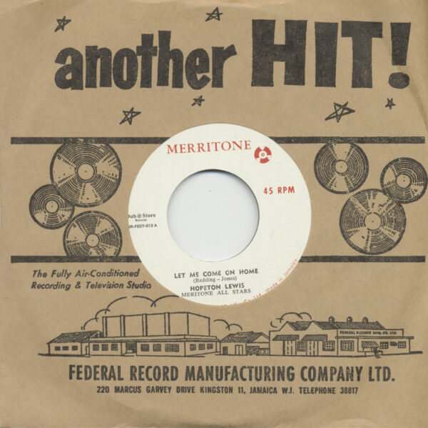 Hopeton Lewis - Let Me Come On Home - Hardships Of Life (7inch