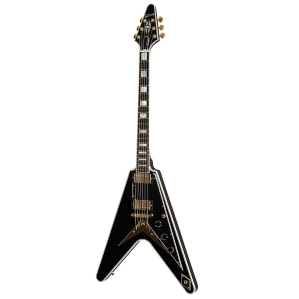 Gibson Custom Shop Flying V Custom Ebony E-Gitarre