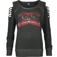 The Cure Sweatshirt - Kiss Me - S bis XXL - für Damen - Größe XXL - charcoal  - EMP exklusives Merchandise!