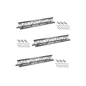 3x Prolyte Truss X30D-L200 Gerade 2m + Verbinder Set