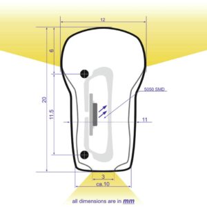 EUROLITE LED Neon Flex 230V Slim gelb 100cm