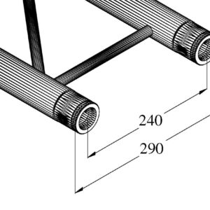 ALUTRUSS BILOCK BQ2-S500 2-Punkt-Traverse sw