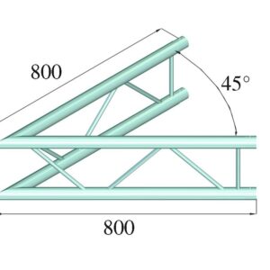 ALUTRUSS DECOLOCK DQ2-SPAC19V 2-Weg Ecke 45? sw