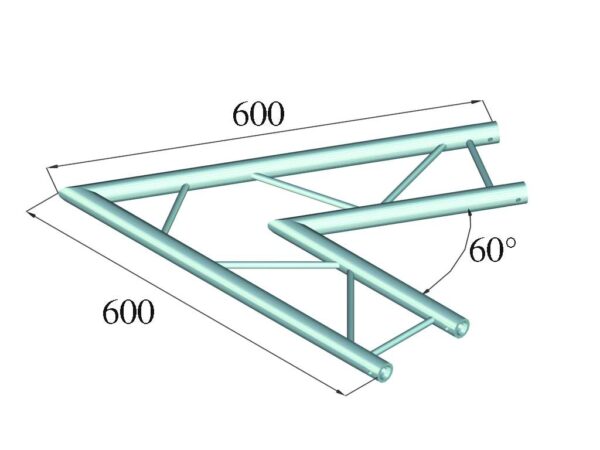 ALUTRUSS DECOLOCK DQ2-PAC20H 2-Weg Ecke 60? sw