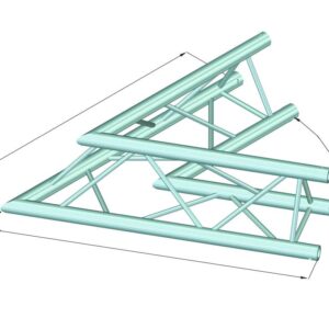 ALUTRUSS DECOLOCK DQ3-SPAC20 2-Weg Ecke 60? sw