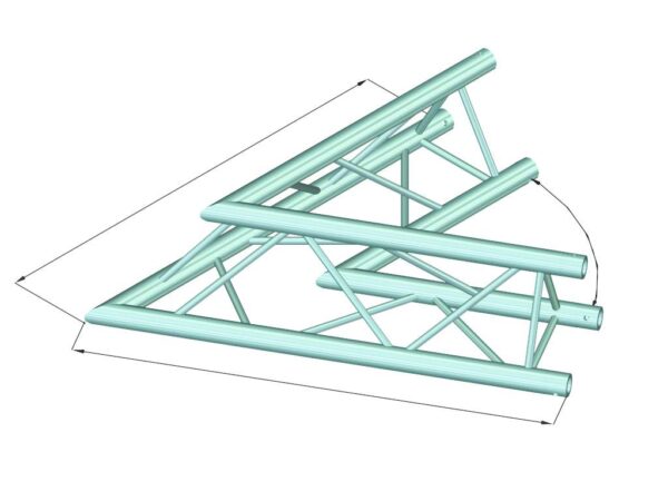 ALUTRUSS DECOLOCK DQ3-SPAC20 2-Weg Ecke 60? sw