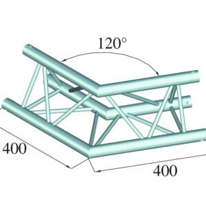 ALUTRUSS DECOLOCK DQ3-SPAC22 2-Weg Ecke 120? sw