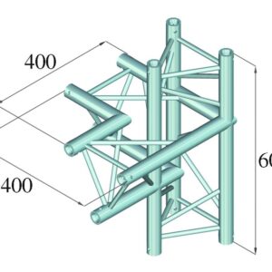 ALUTRUSS DECOLOCK DQ3-SPAC44 4-Weg Ecke links sw