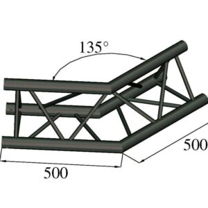 ALUTRUSS TRILOCK S-PAC 23 2-Weg-Ecke 135?schwarz