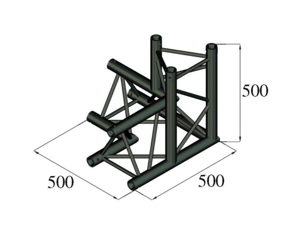 ALUTRUSS TRILOCK S-PAL-34 3-Weg-Ecke / links