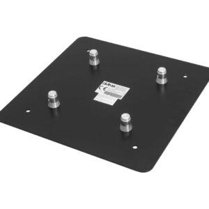 ALUTRUSS QUADLOCK Endplatte M10-Konus Male 50cm x 50cm sw