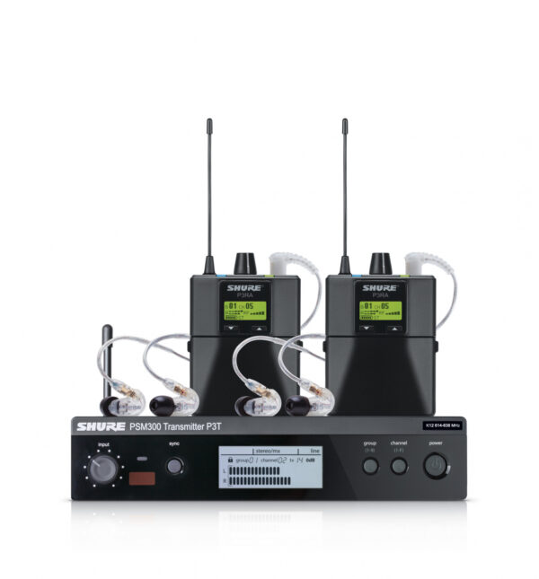 Wireless In-Ear System Shure PSM300 Twin Pack Pro P3TRA215TWP-H20