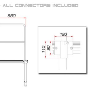 GUIL TMQ-01/440 B?hnengel?nder 88cm (Aluminiumversion)