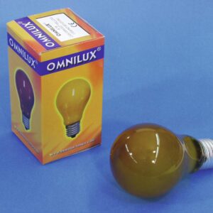 OMNILUX A19 230V/25W E-27 gelb