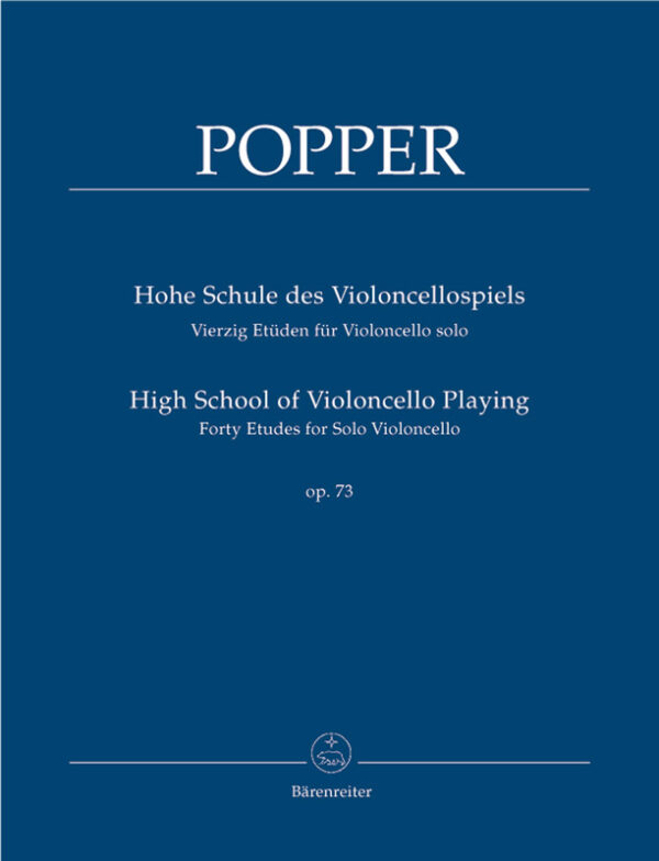 Etüden für Cello Hohe Schule des Violoncellospiels