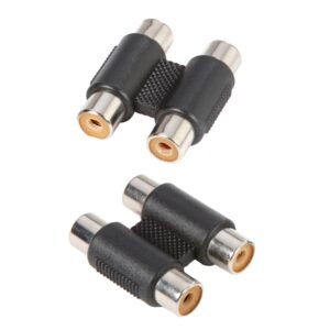 Adam Hall Connectors 7552 - Adapter 2 x mono Cinch female auf 2 x mono Cinch female