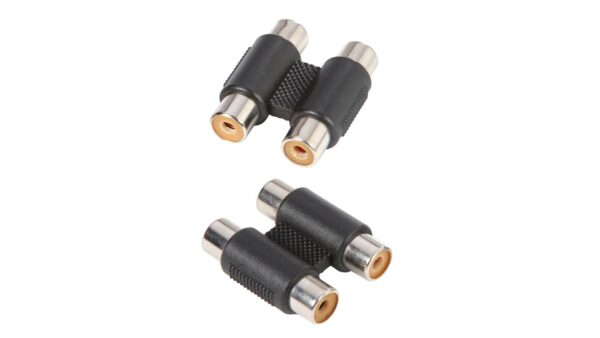 Adam Hall Connectors 7552 - Adapter 2 x mono Cinch female auf 2 x mono Cinch female