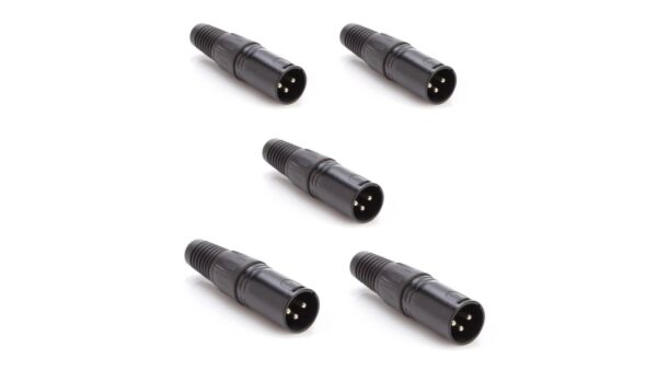 Admiral XLR Stecker 3-pin male 5 Stück