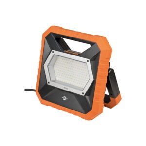 Brennenstuhl professional LED Baustrahler X 12050 M für innen und außen IP54 / Dimmbarer LED Arbeitsstrahler 12700lm mit spritzwassergeschützter Steckdose und 5m RN-Kabel - 9171330901