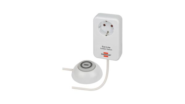 Brennenstuhl Eco Line Comfort Switch Adapter / Steckdose mit beleuchtetem Fußschalter - 1508220