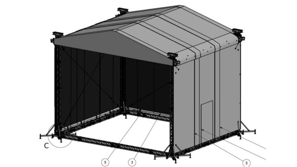 Dachplane für Prolyte MPT ROOF 12x10