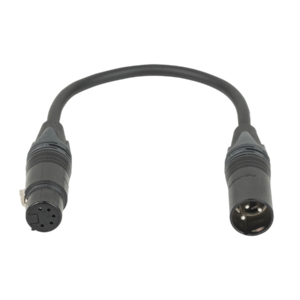 DAP 3-pin male to 5-pin female DMX adapter - Neutrik XX