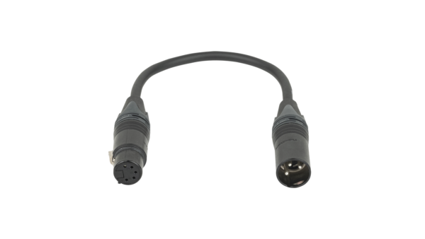 DAP 3-pin male to 5-pin female DMX adapter - Neutrik XX