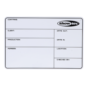 Showtec Flight Case Magnetic Label