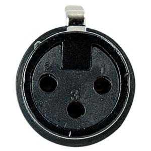 DAP XLR 3P Connector - female - black housing