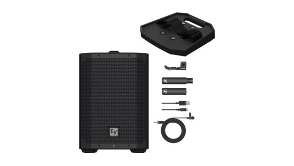 EV EVERSE 8-Schwarz Bundle mit Tray + Sennheiser XSW-D LAVALIER SET