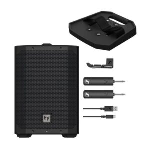 EV EVERSE 8-Schwarz Bundle mit Tray + Sennheiser XSW-D INSTRUMENT BASE SET