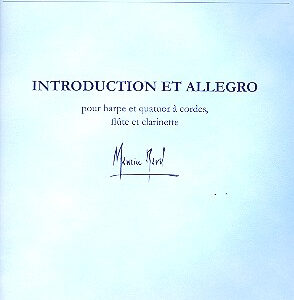 Studienpartitur Introduction + Allegro - Antiquariat