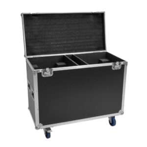 ROADINGER Flightcase 2x IP TMH-H760 mit Rollen