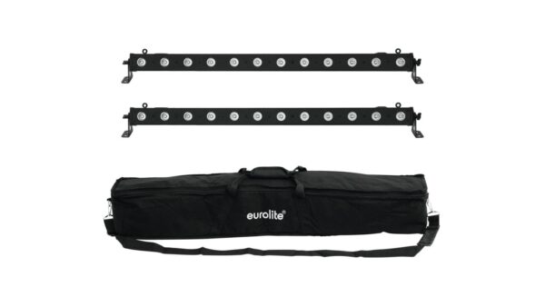 EUROLITE Set 2x LED BAR-12 QCL RGBA + Soft-Bag