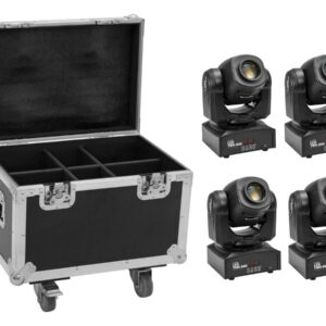 EUROLITE Set 4x LED TMH-S60 Moving-Head-Spot + Case