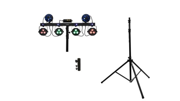 EUROLITE Set LED KLS Laser Bar Next FX-Lichtset + M-4 Boxenhochständer