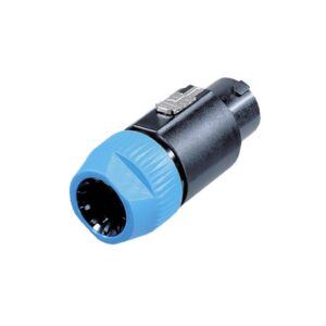 Neutrik 8p. Speakon Plug Female - Schwarzes Gehäuse Blaue Kappe