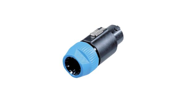 Neutrik 8p. Speakon Plug Female - Schwarzes Gehäuse Blaue Kappe