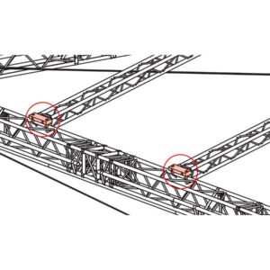 Prolyte MPT Roof Anschlussadapter innere Dachsparre