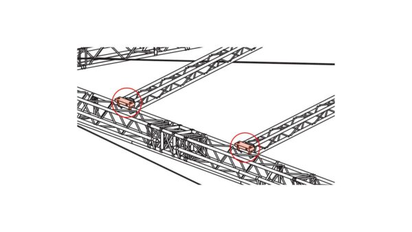 Prolyte MPT Roof Anschlussadapter innere Dachsparre