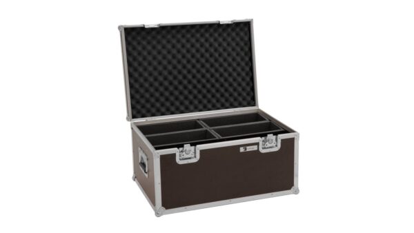 ROADINGER Flightcase 4x LED 4/7C-12 Silent Slim Spot