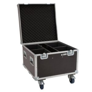 ROADINGER Flightcase 4x LED Theatre COB 100 Serie mit Rollen