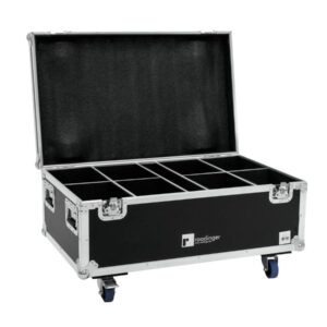 ROADINGER Flightcase 8x LED IP PAR 7x10W RGBL