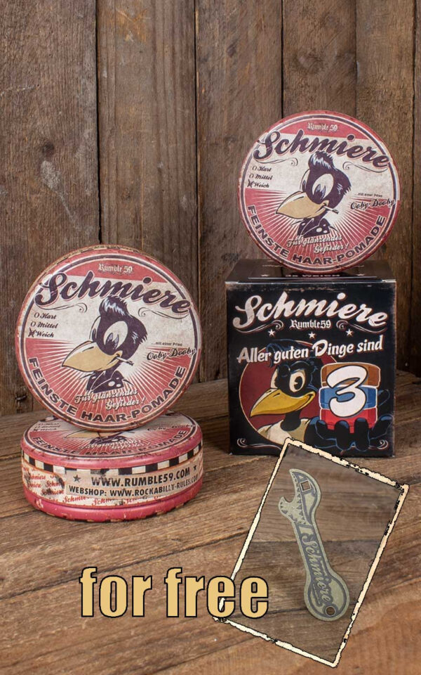 Rumble59 - Schmiere - 3er Set Pomade Glanz/ Weich