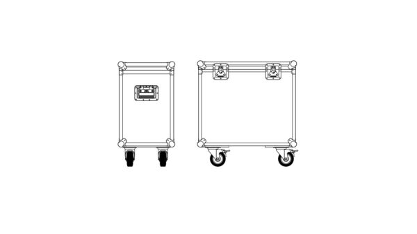 Seeburg Flightcase for 2x A4 / TSM10 + accessories